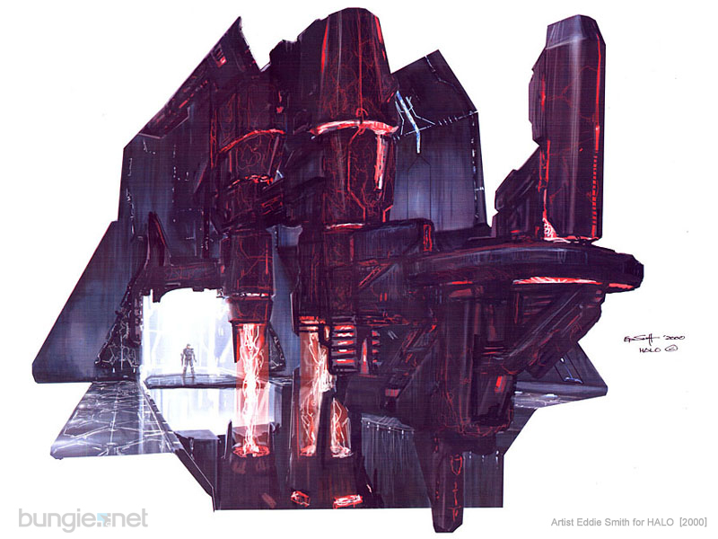 Early Concept Art of Alien Architecture